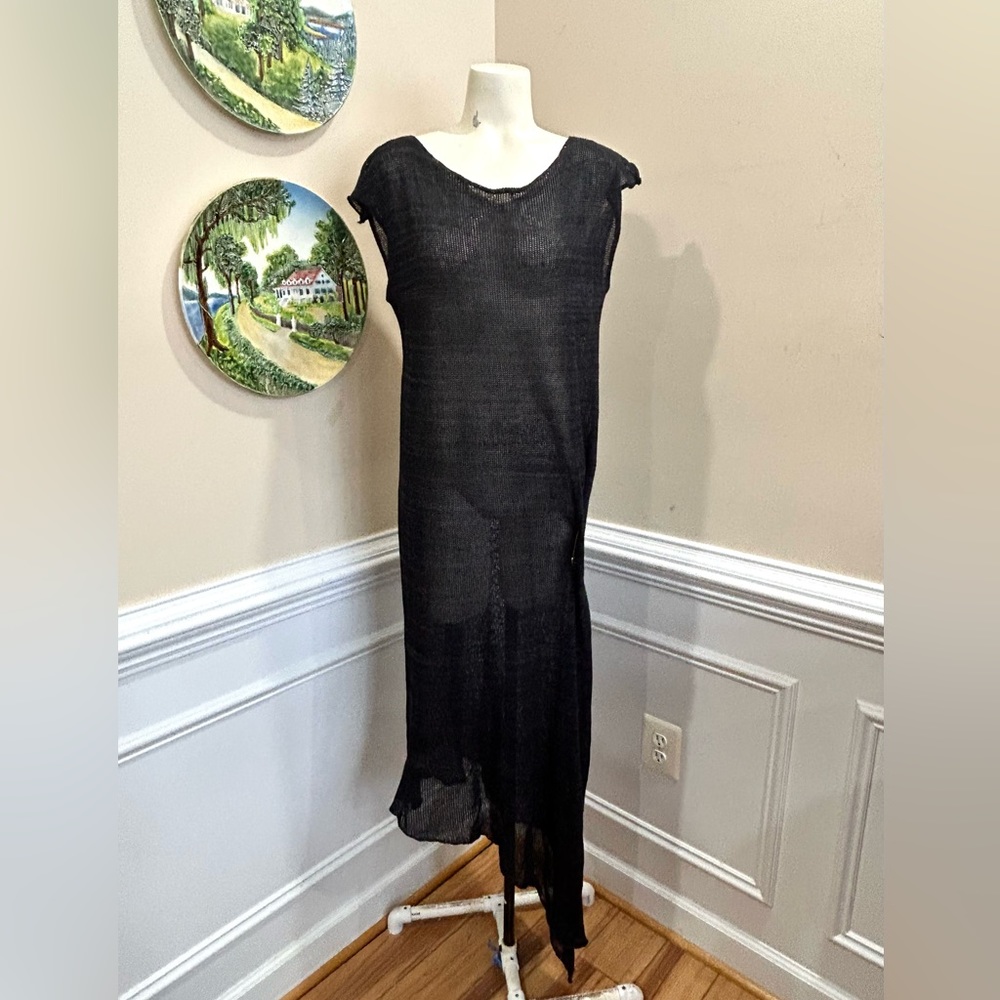 Pico Vela Crochet Long Dress